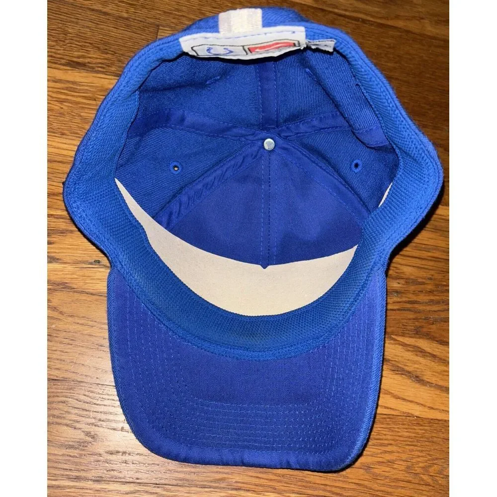Y2K Indianapolis Colts IC Team‎ Nike NFL Fitted Blue Cap Hat Size 7.5 100% Wool
